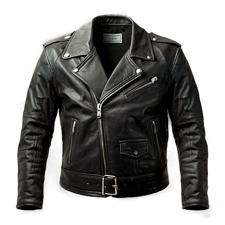 Vintage Leather Jacket PNG 06252024 PNG with transparent background