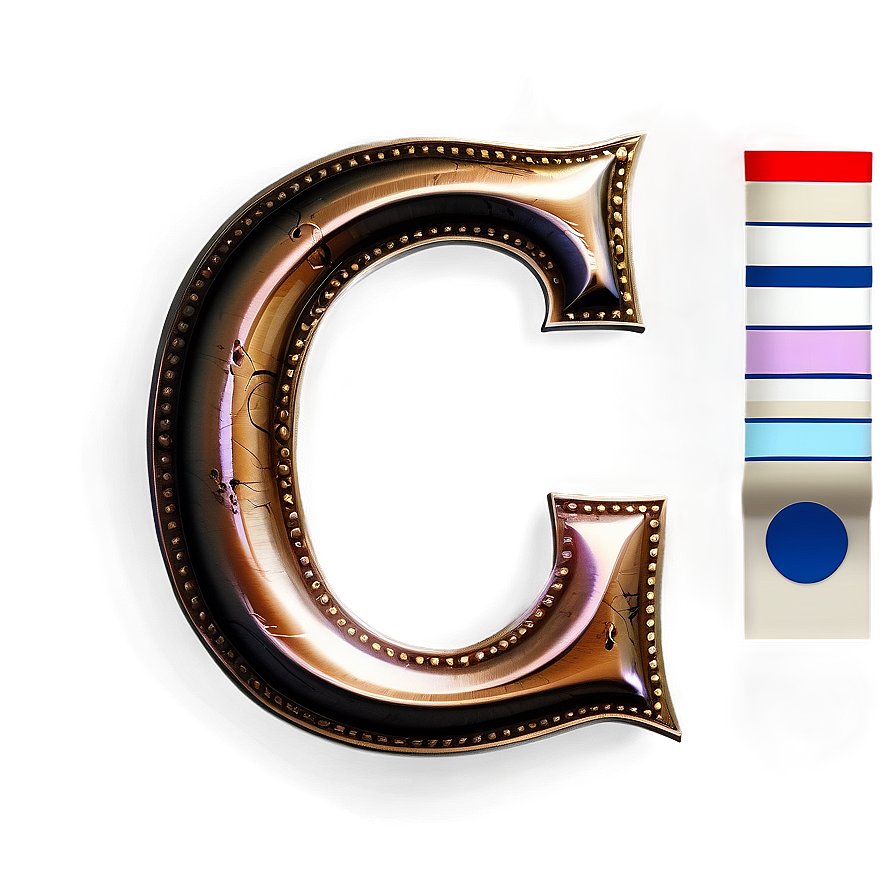 Vintage Letter C Png Lbk58