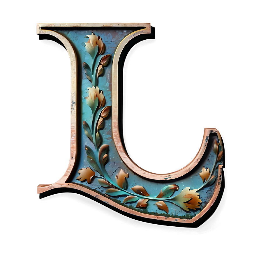 Vintage Letter L Png Kyr