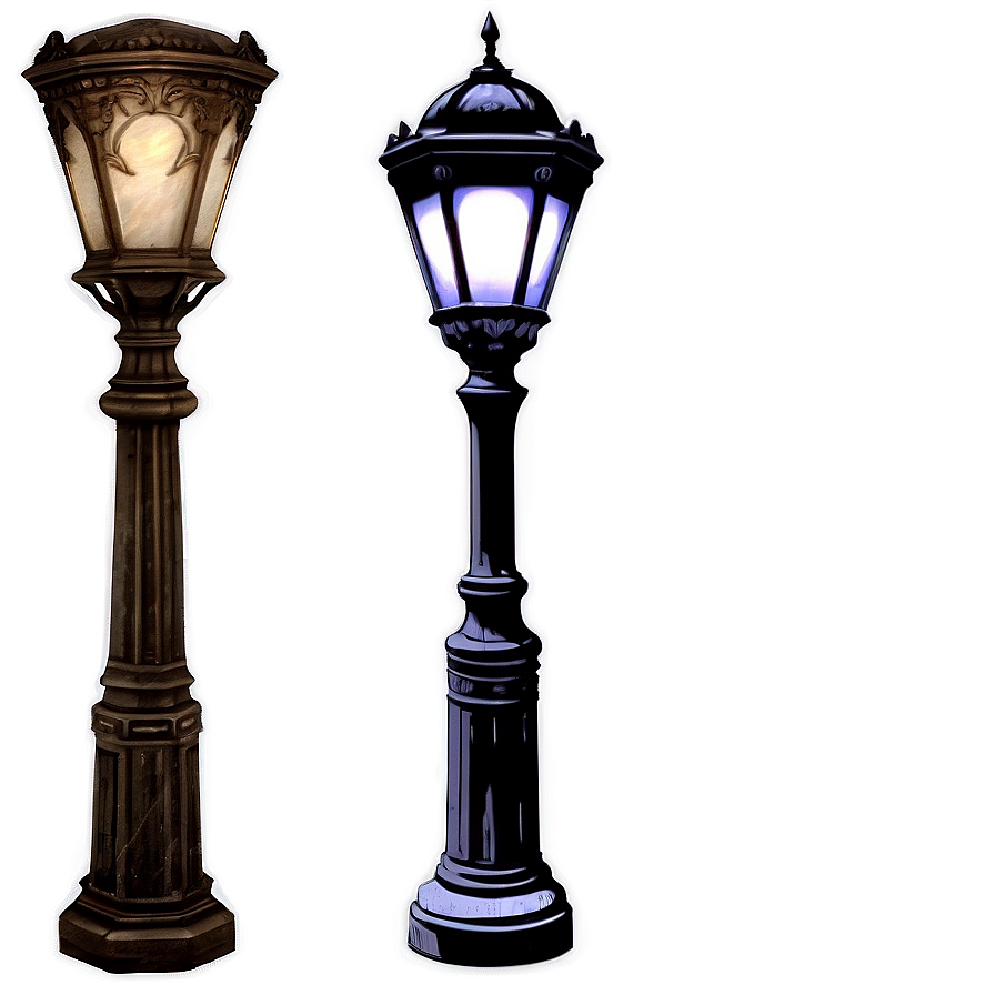 Vintage Light Post Png 97