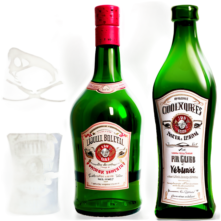 Vintage Liquor Bottle Png Pko