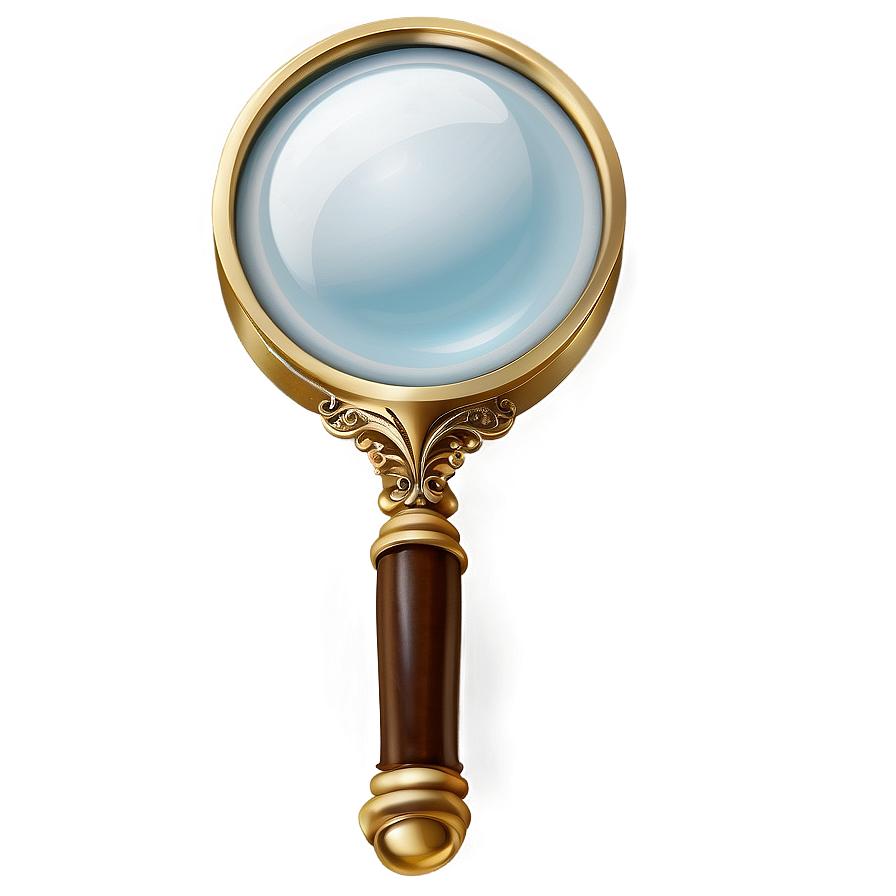 Vintage Magnifying Glass PNG 05042024 PNG with transparent background