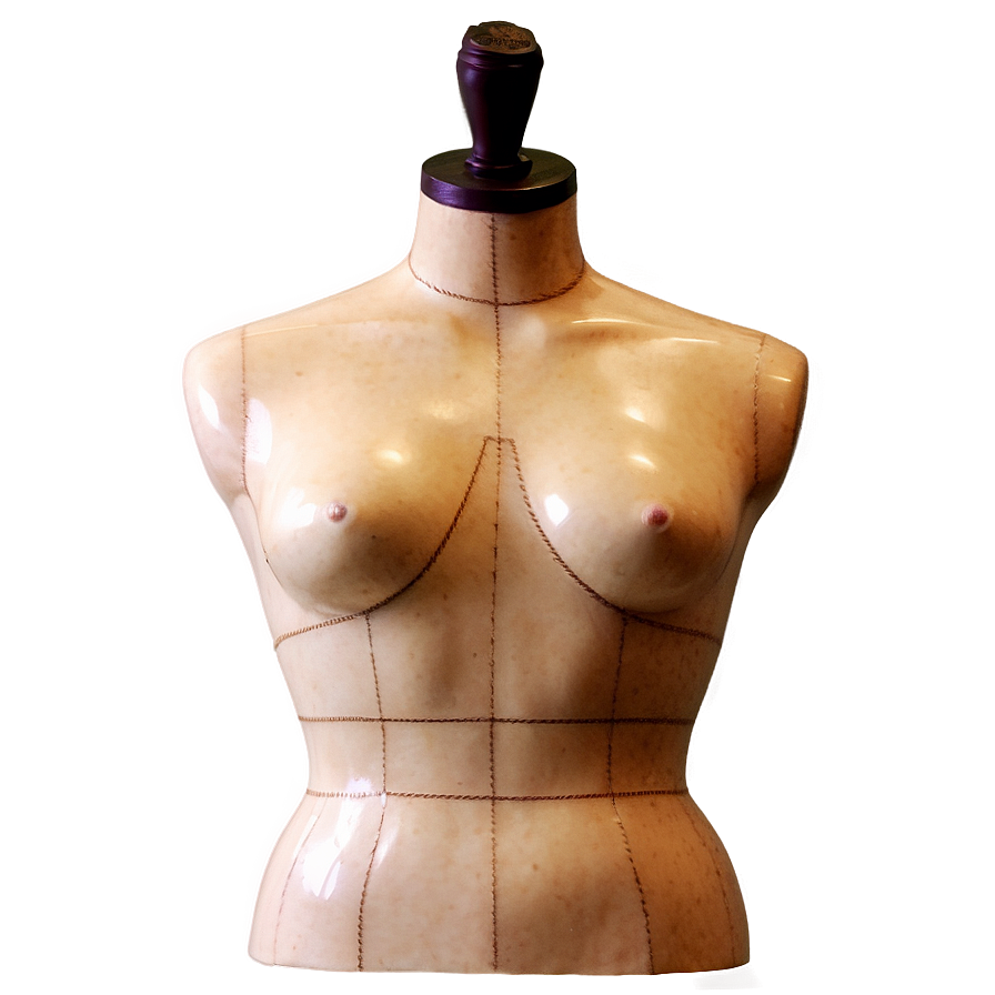 Vintage Mannequin Torso Png Rot