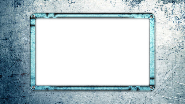 Vintage Metal Frameon Textured Wall PNG with transparent background
