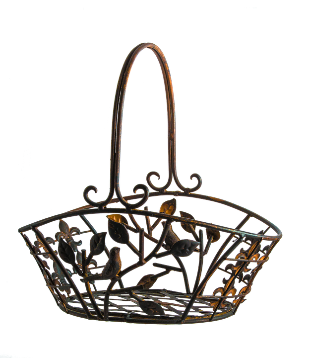 Vintage Metal Fruit Basket