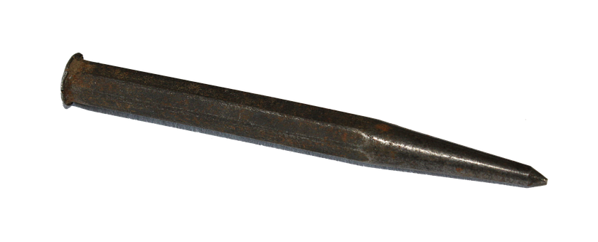 Vintage Metal Punch Tool PNG with transparent background