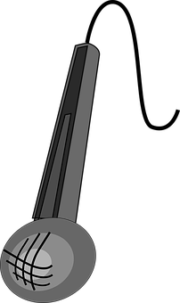 Vintage Microphone Icon PNG with transparent background