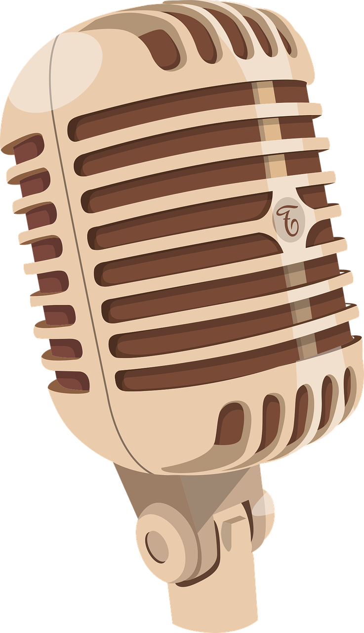 Vintage Microphone Illustration