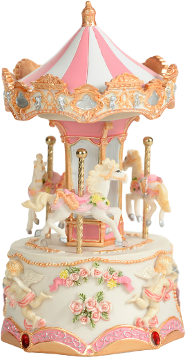 Vintage Miniature Carousel Model