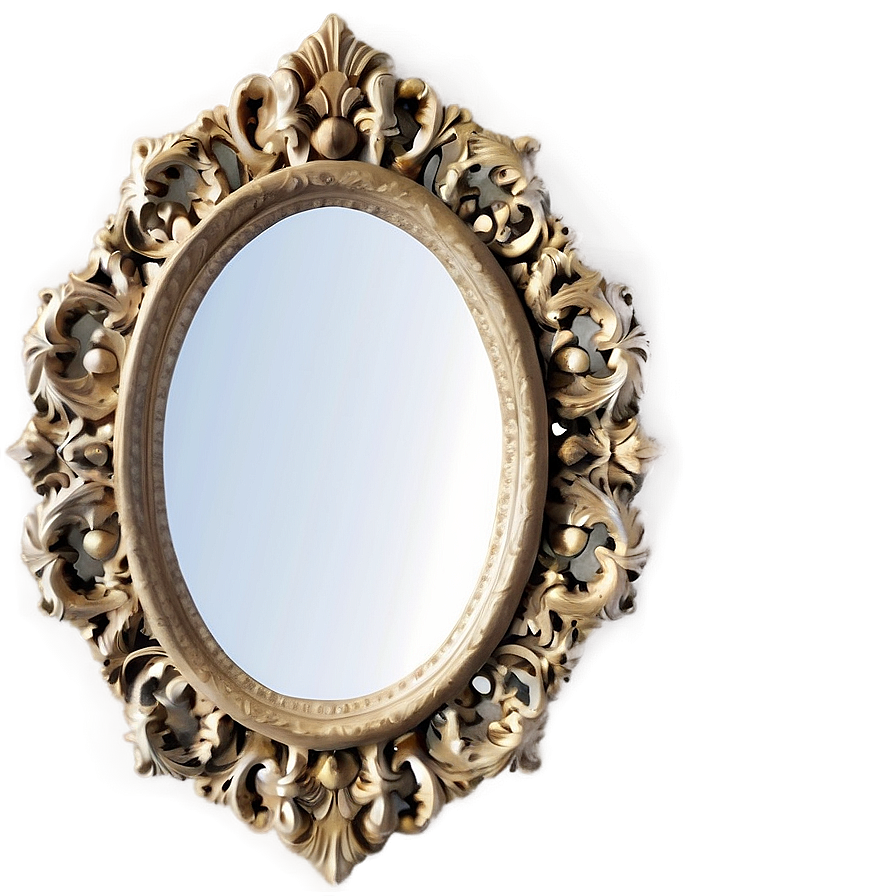 Vintage Mirror Frame PNG lfy PNG image with a transparent background, free high-resolution download