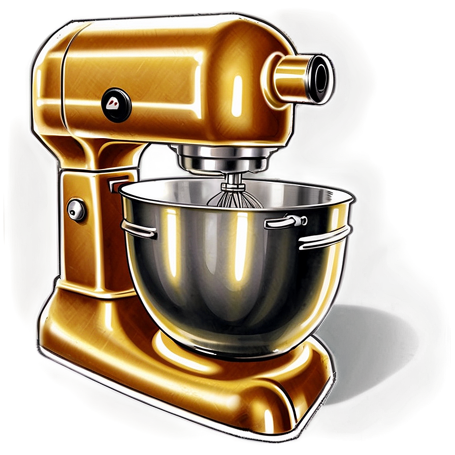 Vintage Mixer Illustration Png 82