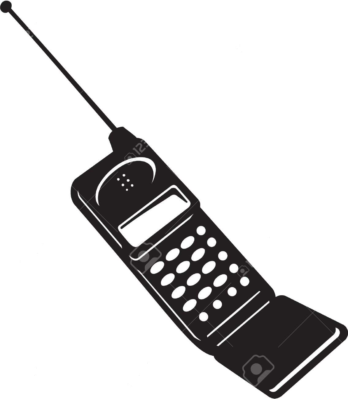 Vintage Mobile Phone Clipart