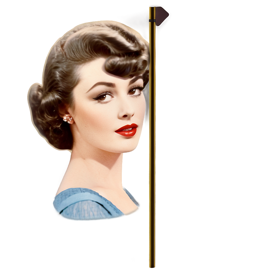 Vintage Model Portrait PNG 96 PNG image with a transparent background, free high-resolution download