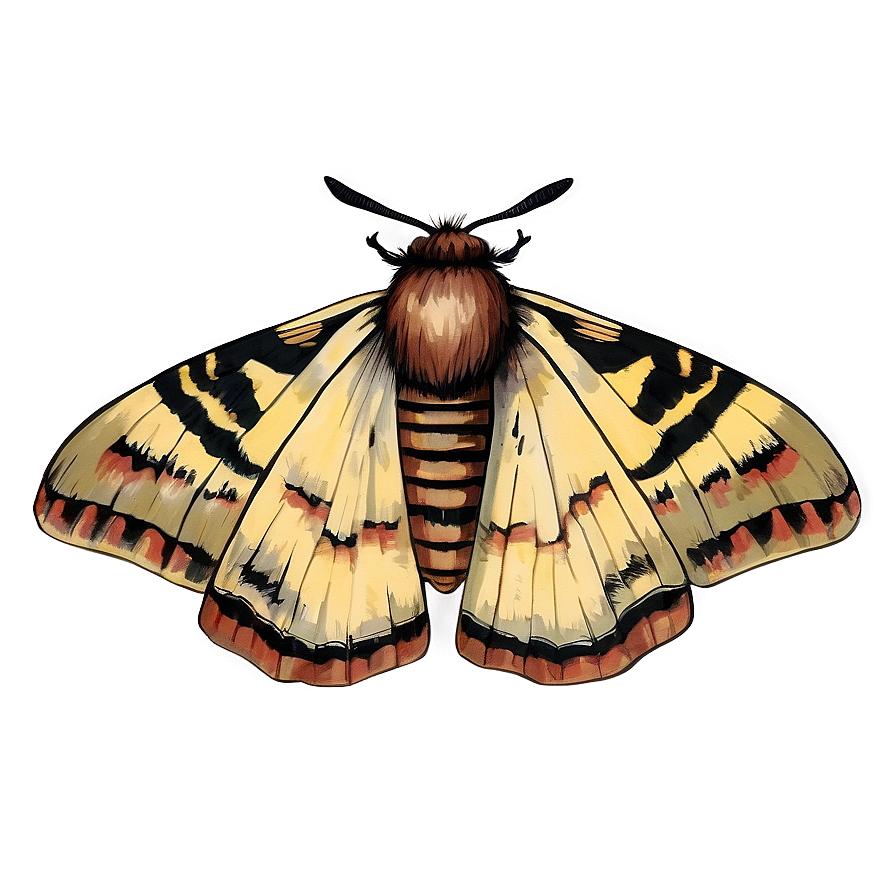 Vintage Moth Illustration Png 73