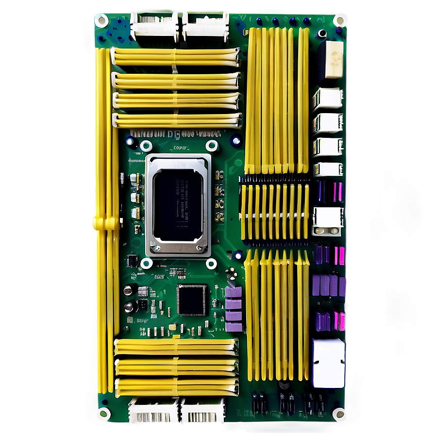 Vintage Motherboard Design Png 06202024