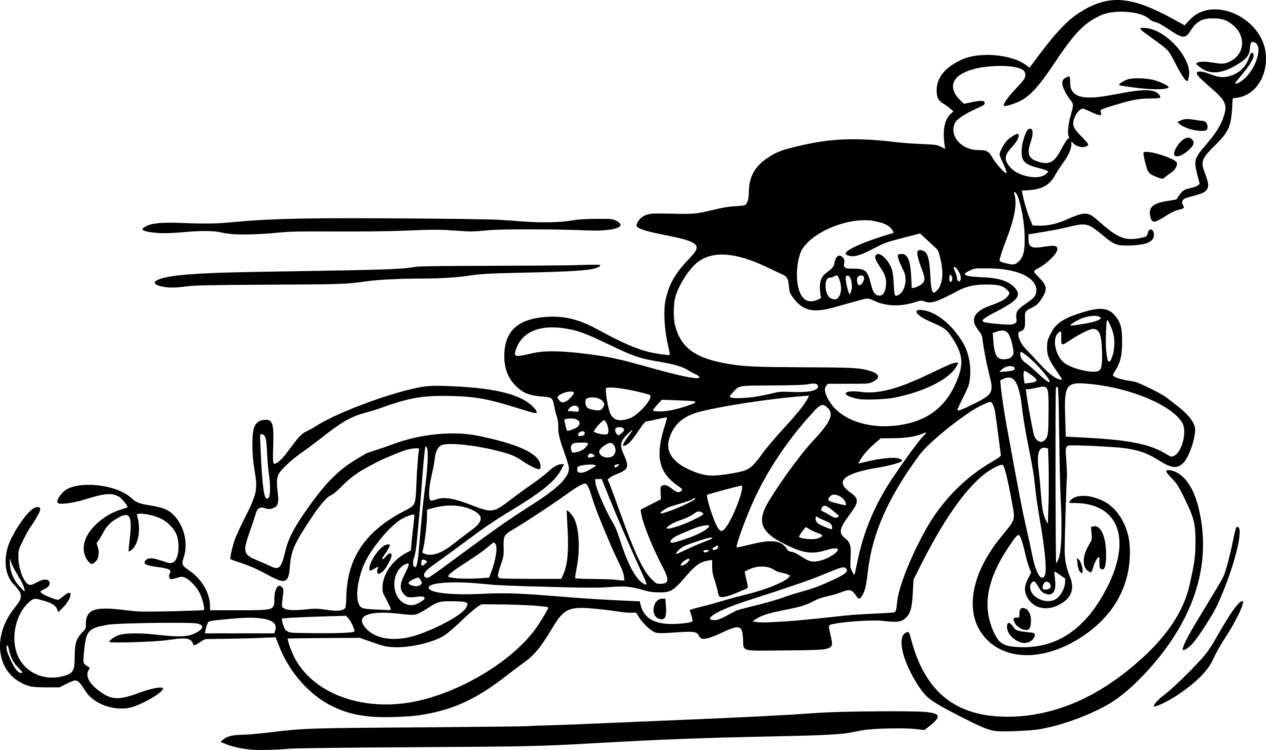 Vintage Motorcycle Rider Illustration