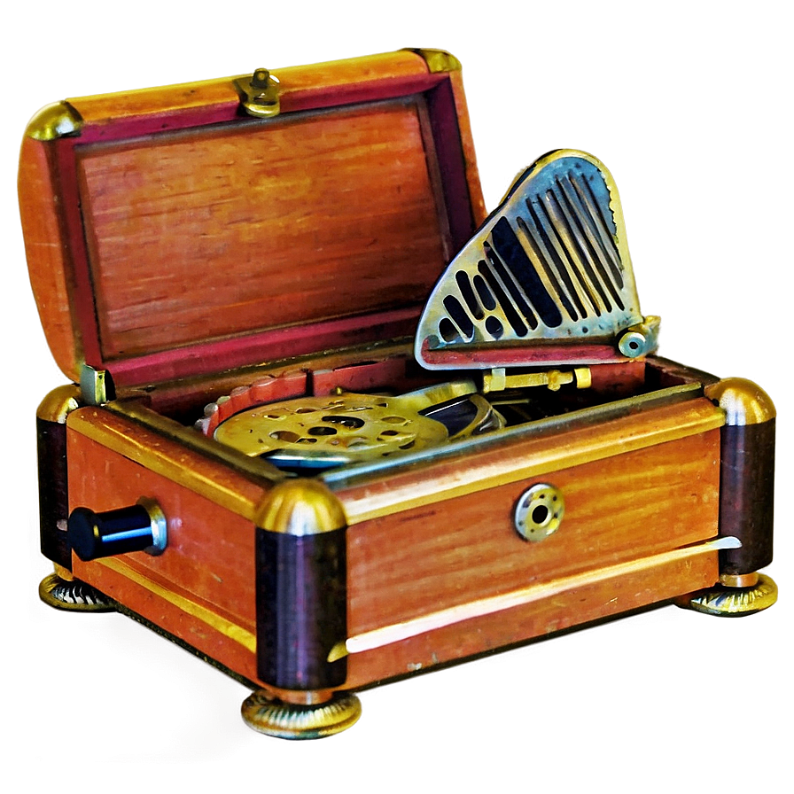 Vintage Music Box Png 06282024