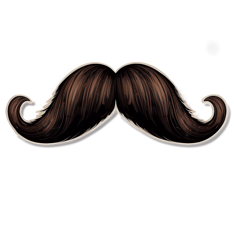 Vintage Mustache Style PNG 34 PNG image with a transparent background, free high-resolution download