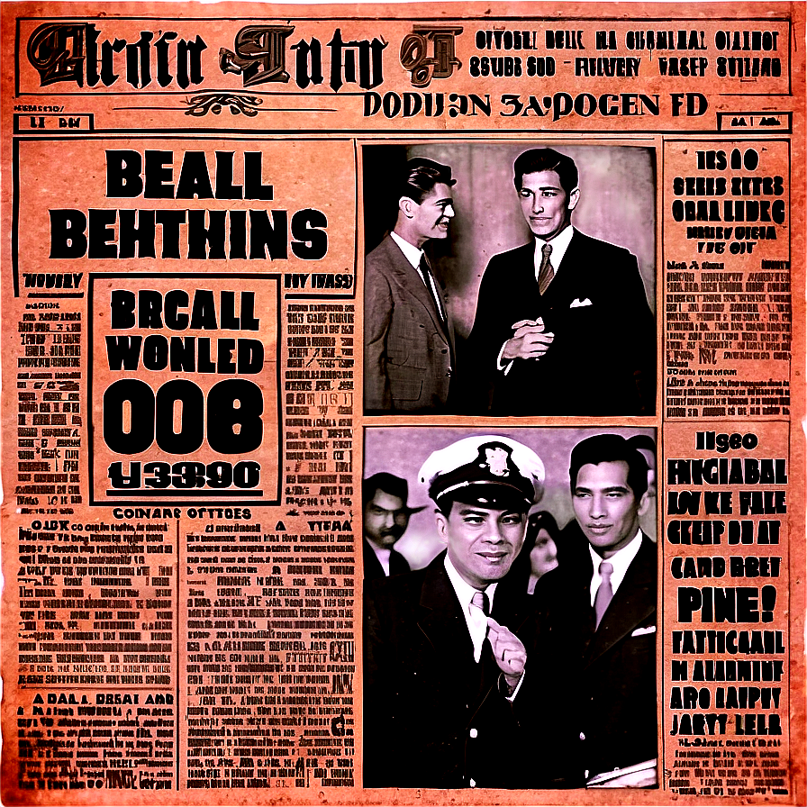 Vintage Newspaper PNG kyd89 PNG image with a transparent background, free high-resolution download