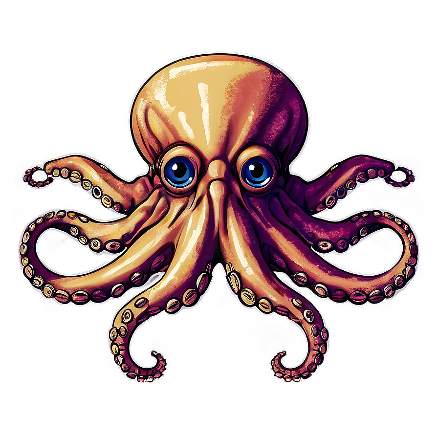 Vintage Octopus Sketch Png 70