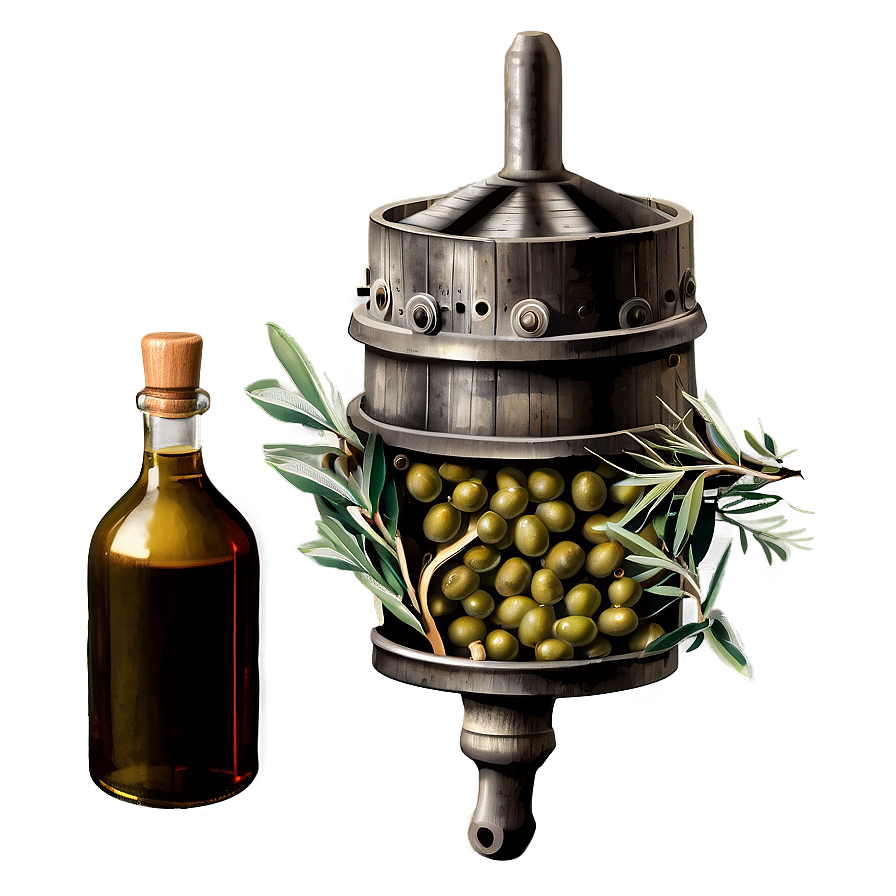 Vintage Olive Press Png 05242024