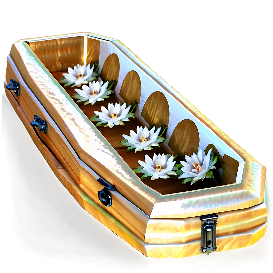 Vintage Open Coffin Png Ltc