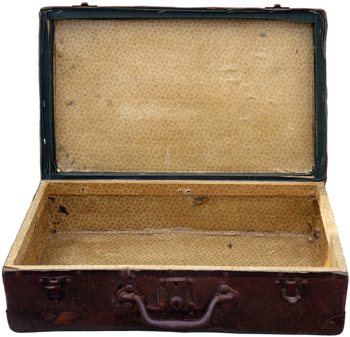 Luggage, Old Suitcase, Leather Suitcase, Open, Storage - Suitcase Open Png, Transparent Png PNG with transparent background