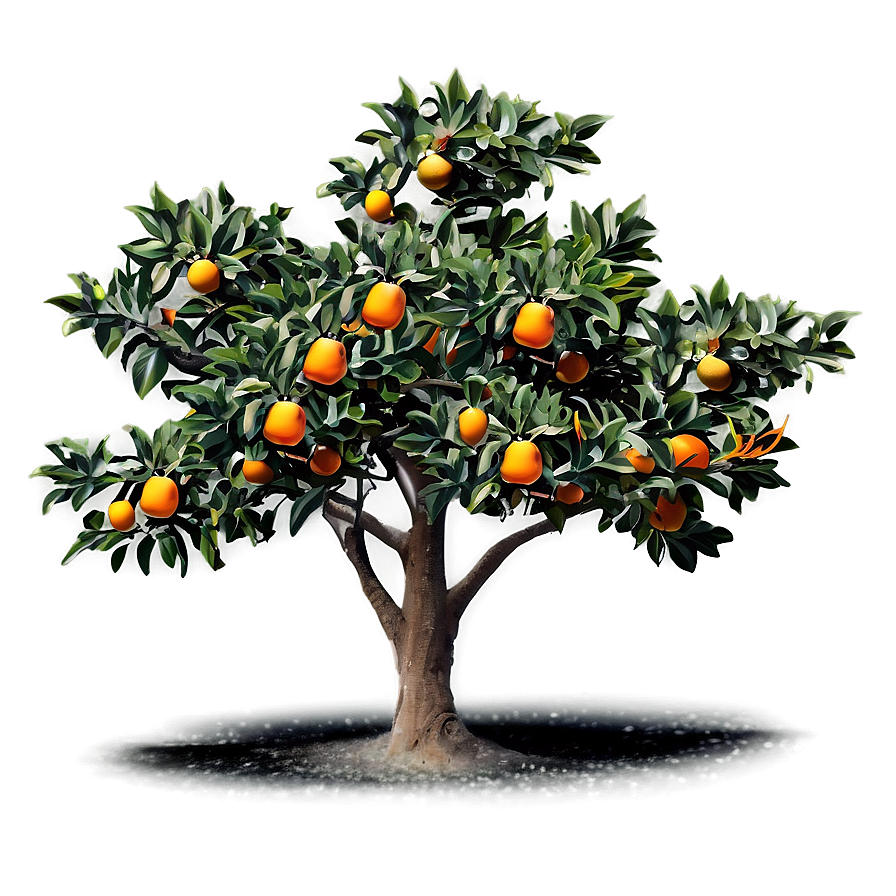 Vintage Orange Tree Png Bfv53