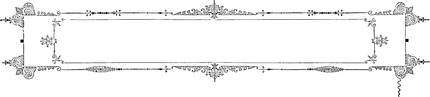 Vintage Ornamental Frame Line Art