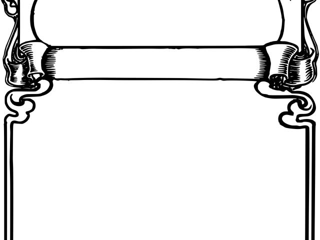 Vintage Ornate Black Frame PNG image with a transparent background, free high-resolution download