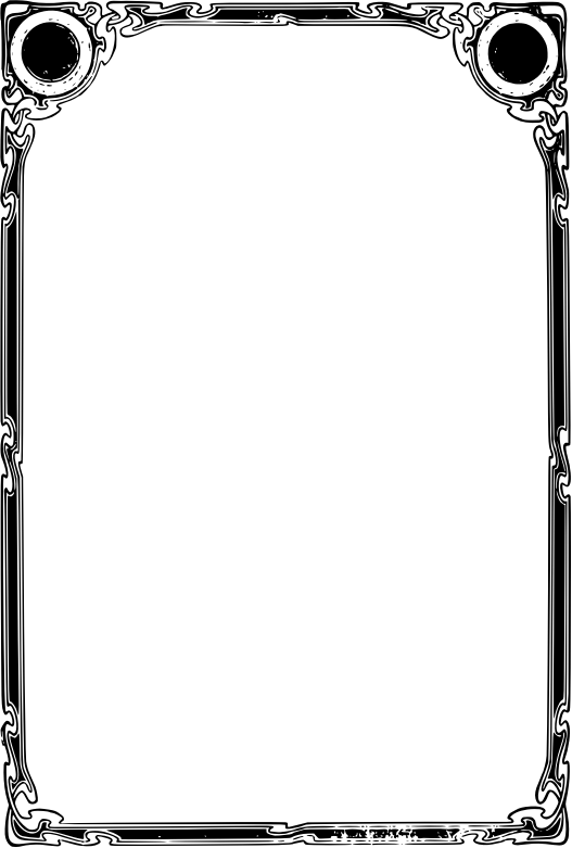 Vintage Ornate Black Frame PNG image with a transparent background, free high-resolution download