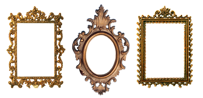Vintage Ornate Frames Collection PNG with transparent background