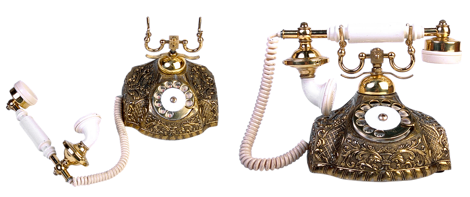 Vintage Ornate Telephones