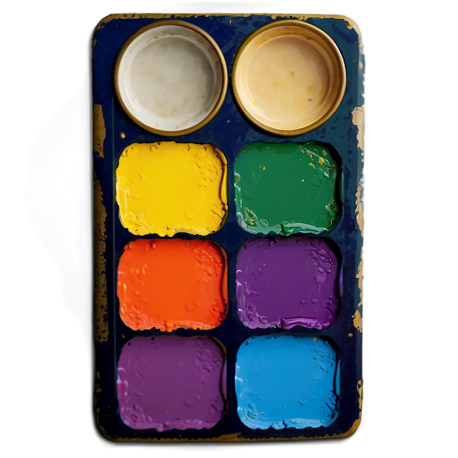 Vintage Paint Palette PNG 93 PNG image with a transparent background, free high-resolution download