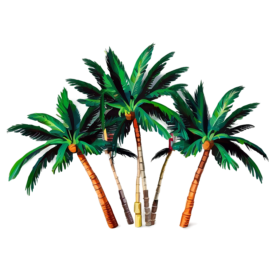 Vintage Palm Trees Png 05042024