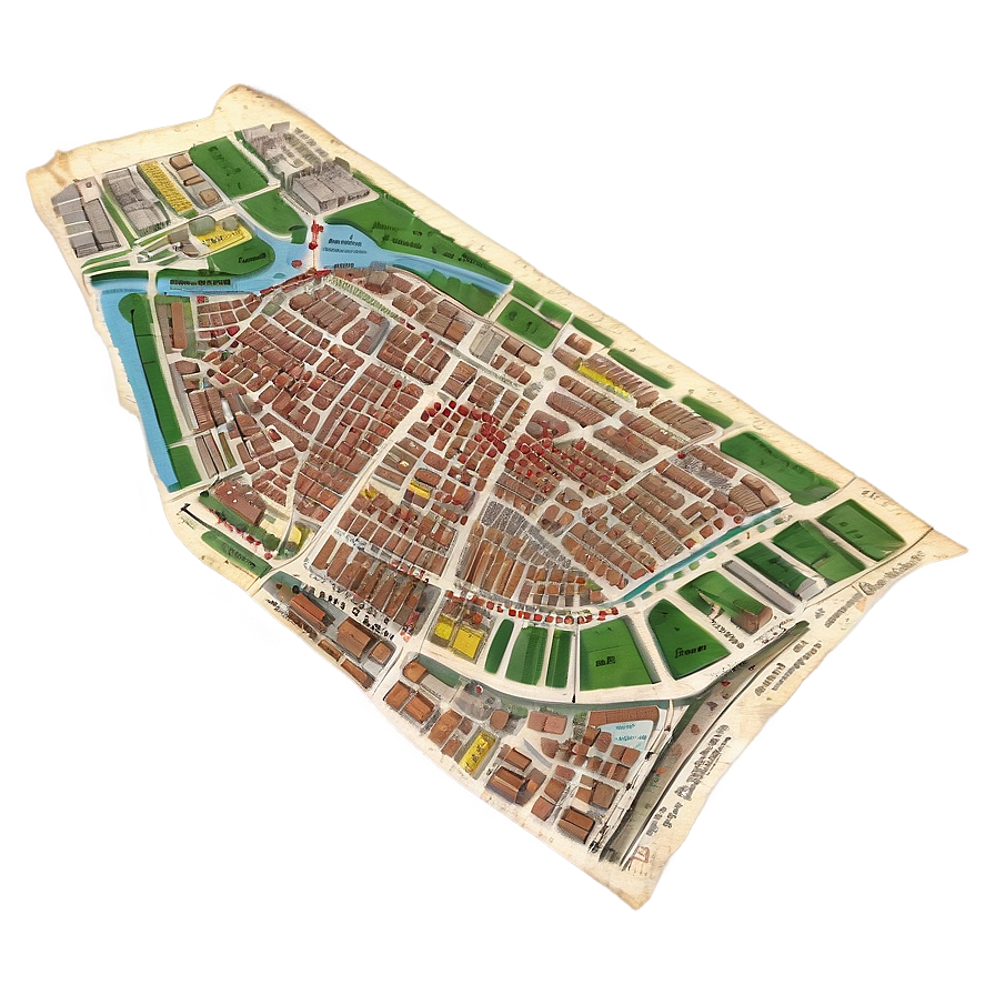 Vintage Paris Map Png Mfc48