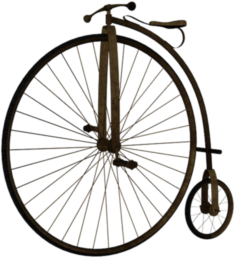 Transparent Vintage Bicycle Png - Vintage Old Bike Png, Png Download PNG with transparent background