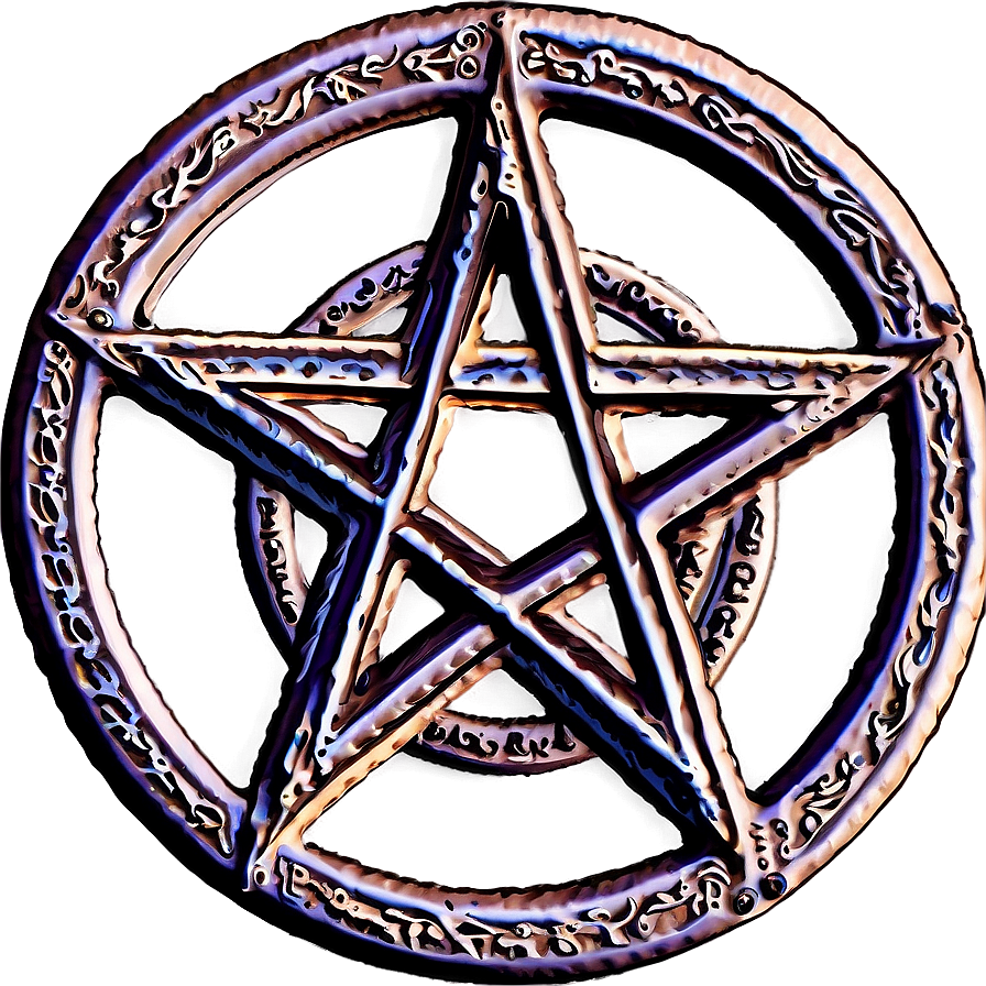 Vintage Pentagram Emblem Png Doc84