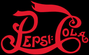 Vintage Pepsi Cola Logo Redon Black