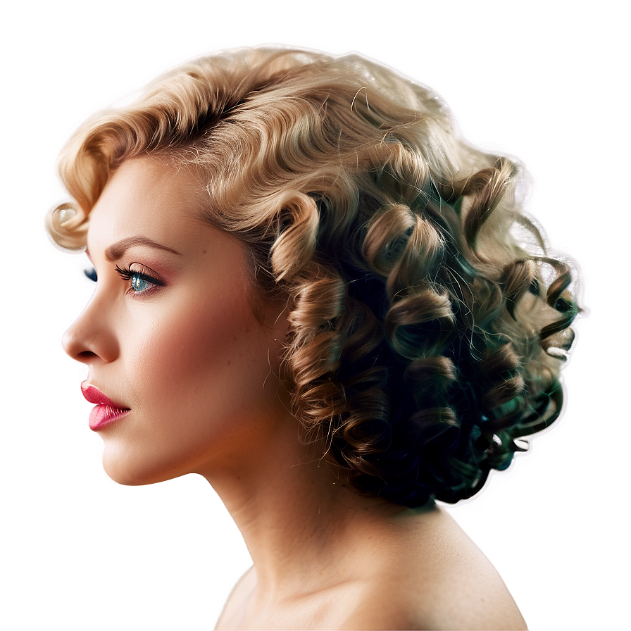 Vintage Perm Hair Aesthetics Png Oti64