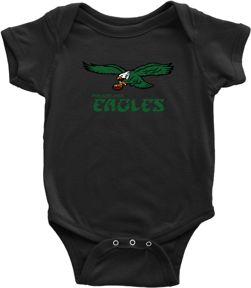 Vintage Philadelphia Eagles Inspired Infant Bodysuit'- Five Finger Death Punch Baby Onesie, HD Png Download PNG with transparent background