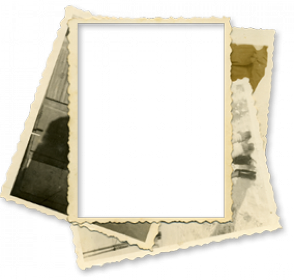 Vintage Photo Frame Texture PNG with transparent background
