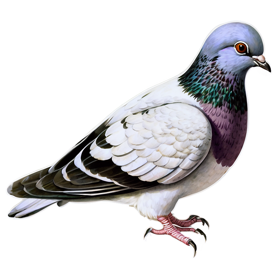 Vintage Pigeon Illustration Png 05242024