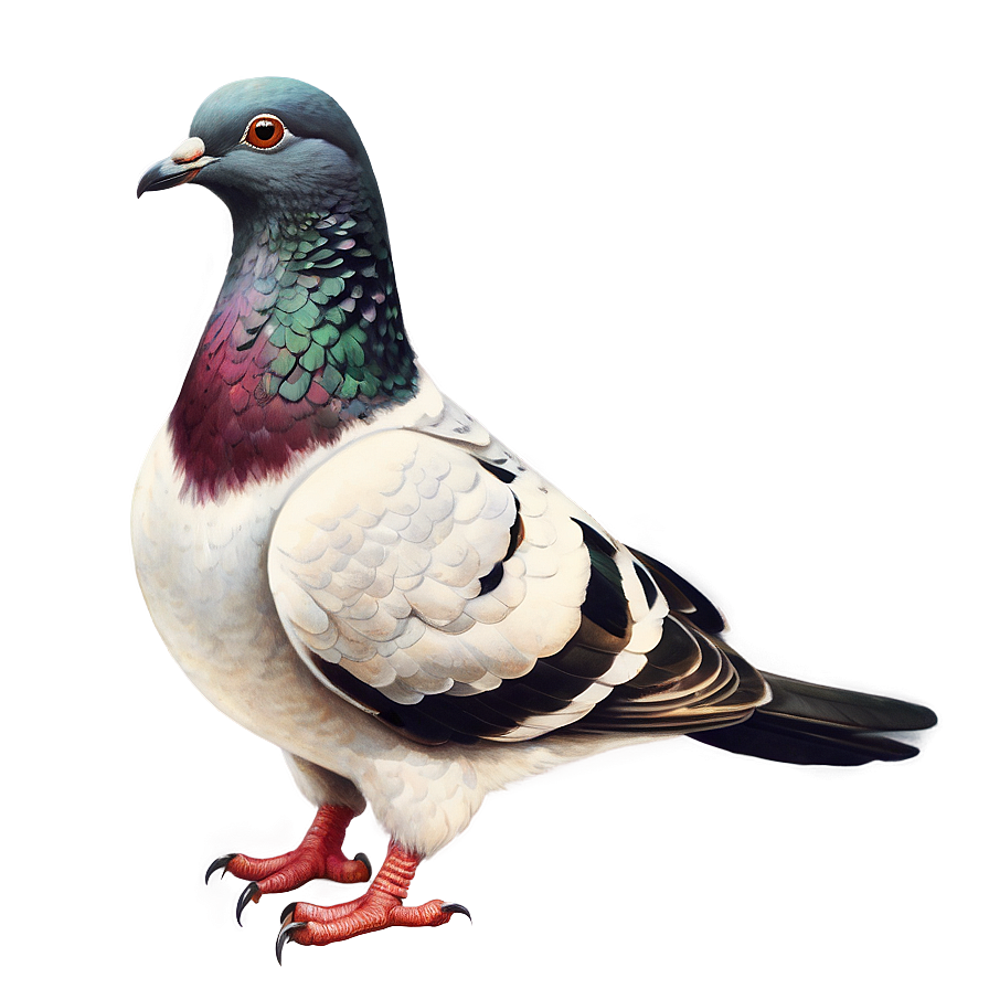 Vintage Pigeon Illustration Png 05242024