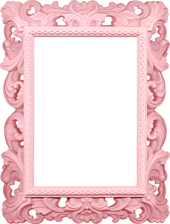 Vintage Pink Baroque Photo Frame