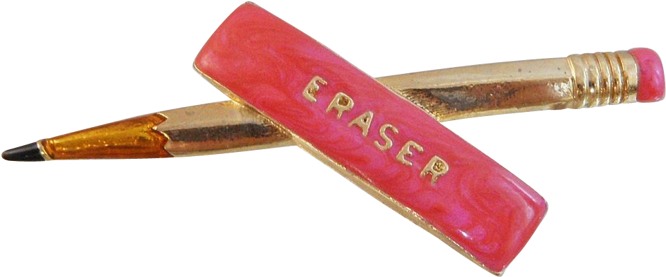 Vintage Pink Eraser Pencil Cap