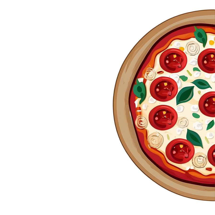 Vintage Pizza Cartoon Poster Png 06272024