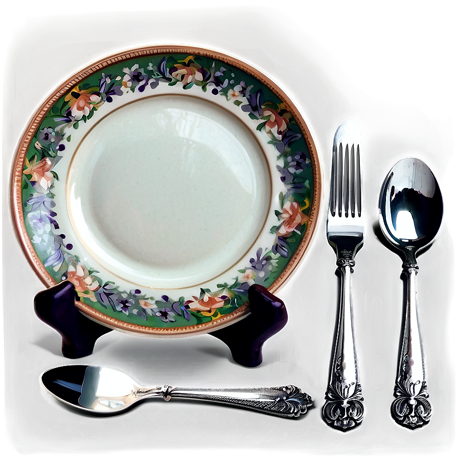 Vintage Plates Collection PNG 65 PNG image with a transparent background, free high-resolution download