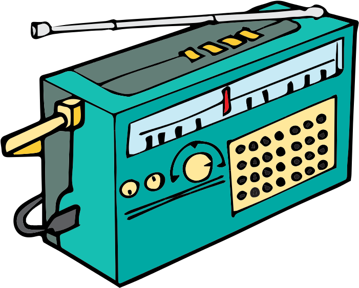 Radio Clipart - Battery Powered Radio Cartoon, HD Png Download PNG with transparent background