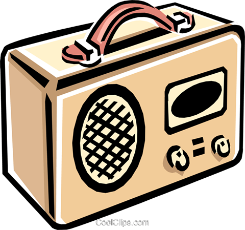 Vintage Portable Radio Illustration